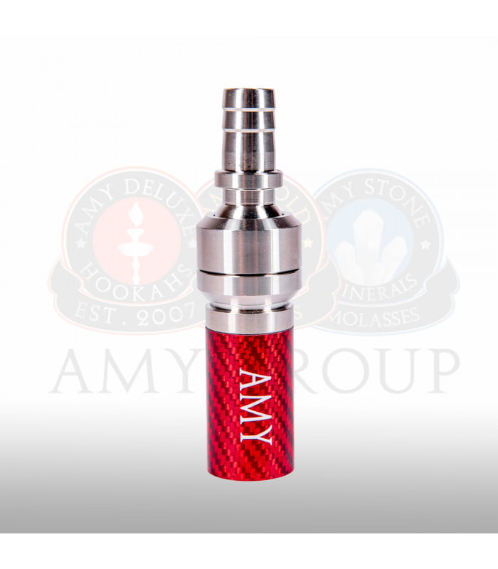 Amy Deluxe Slijp Adapter RVS Carbon - Shisha Smaak