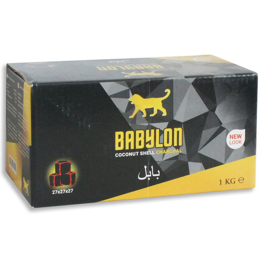 Babylon 27MM Shisha Kolen 1KG – Premium Natuurkokos voor Waterpijp