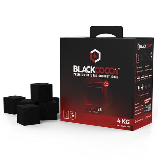 Black Coco's C26 Kolen 4 KG - Shisha Smaak