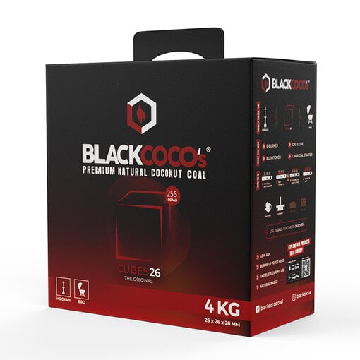 Black Coco's C26 Kolen 4 KG - Shisha Smaak