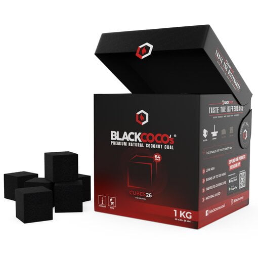 Black Coco's C26 Kolen 20 KG - Shisha Smaak