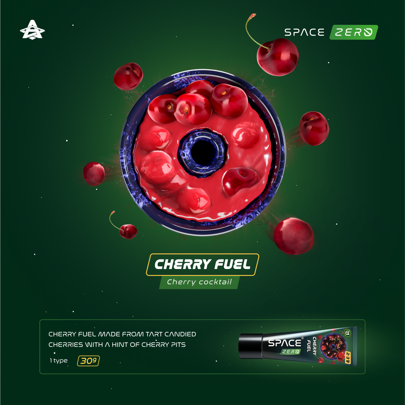 Space Smoke Cherry Fuel 30gr - Shisha Smaak