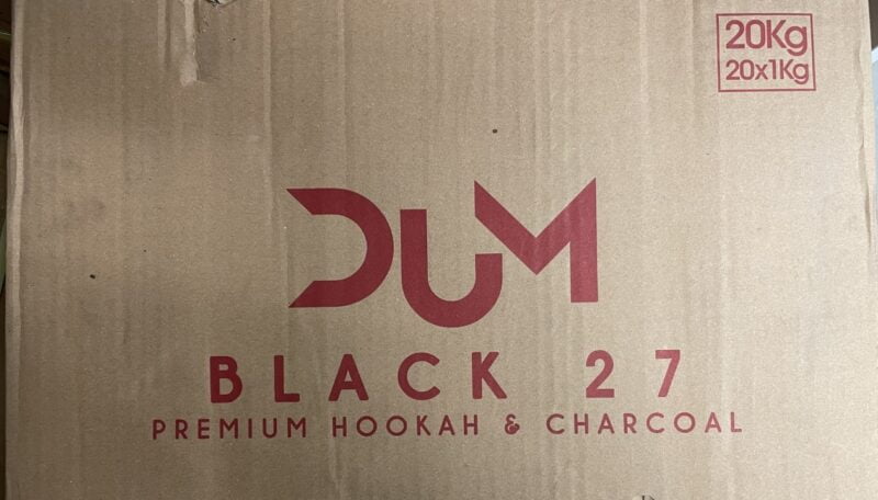 Dum 27mm Black Kolen 20 KG - Shisha Smaak