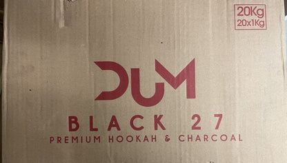 Dum 27mm Black Kolen 20 KG - Shisha Smaak