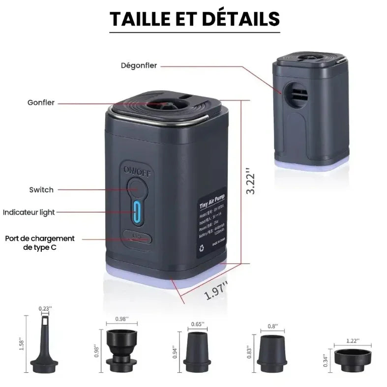 DUM Square Waterpijp Pump - Elektrische Shisha Pomp - Shisha Smaak