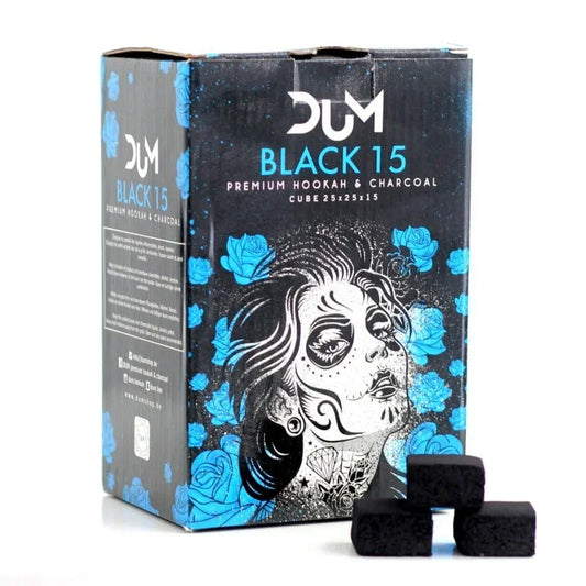Dum 15mm Black Kolen 1 KG - Shisha Smaak