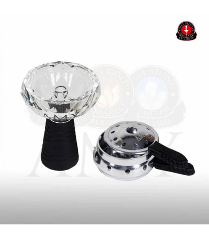 Amy Deluxe Kristal Glazen Tabakskop Set - Shisha Smaak