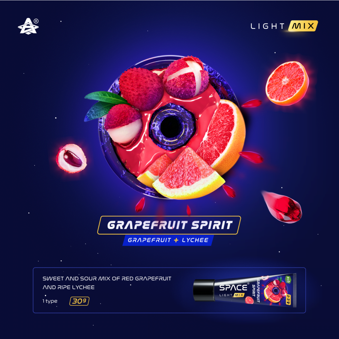 Space Smoke Grapefruit Spirit 30gr - Shisha Smaak