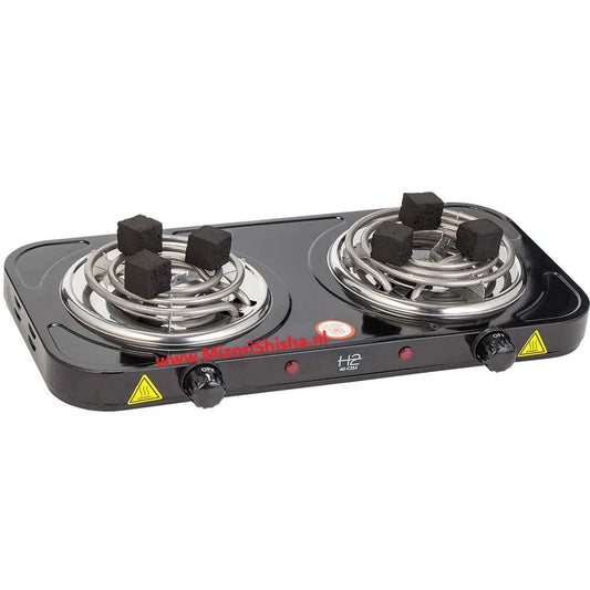 H2 Dubbel Plaat Kolenbrander 2500 Watt - Shisha Smaak