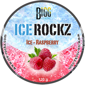 Bigg Ice Rockz 120gr Ice Raspberry - Shisha Smaak