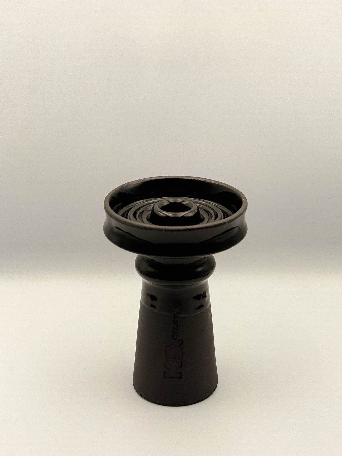 KS Original shisha Patron Black Tabakskop – keramische phunnel waterpijp kop in zwart