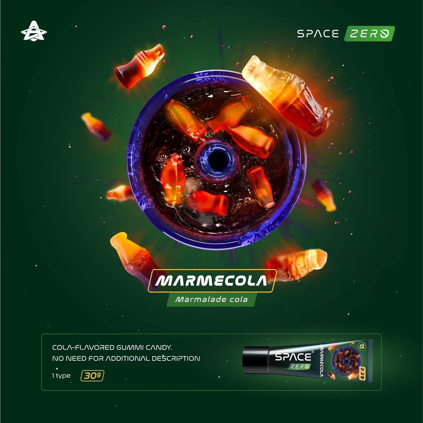 Space Smoke MarmeCola 30gr - Shisha Smaak