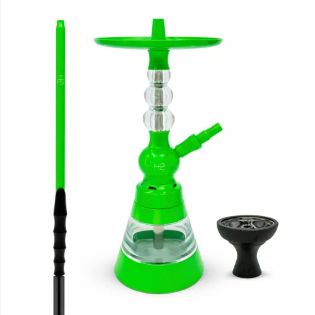 H2 Rayka Black Waterpijp – Luxe Shisha met Horizontaal Blow Off Systeem