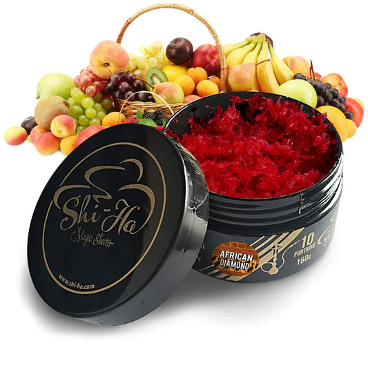 Shi-Ha African Diamond 150g – Waterpijptabak zonder nicotine | Alternatief voor O’s African Queen - Shisha Smaak