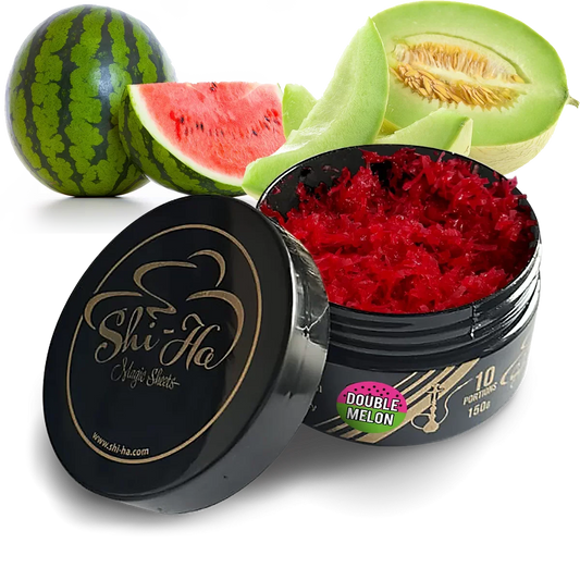 Shi-Ha Double Melon 150g – Waterpijptabak zonder nicotine | Alternatief voor Adalya Double Melon - Shisha Smaak