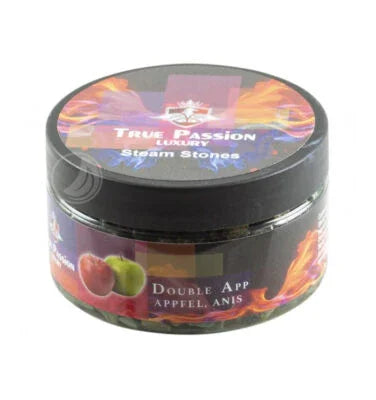 True Passion – Double Apple Steam Stones | Premium Waterpijp Tabaksvanger 120g - Shisha Smaak