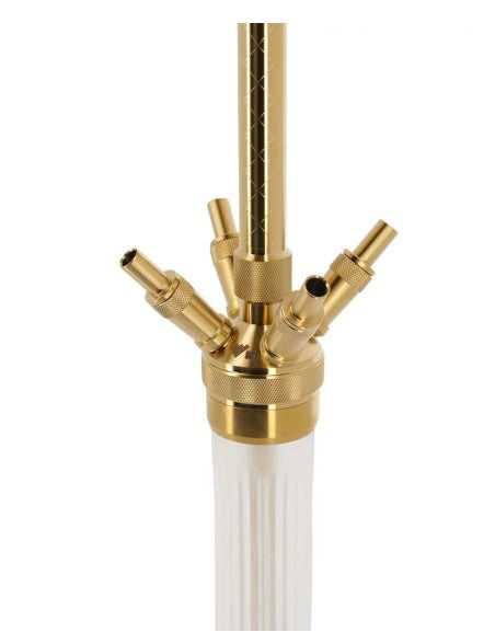 WD Hookah F60G-32 – Goud met Wit Vaas