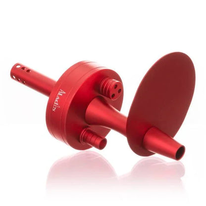 Aluminium mini waterpijp Aladin 2 Go Alu rood