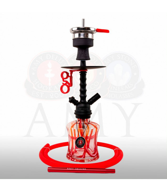 Amy Deluxe 124.03 Waterpijp – Luxe Shisha Set van Glas en Aluminium
