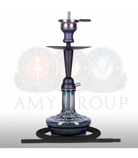 Amy Deluxe 005.02 Unio waterpijp – luxe complete shisha set met glazen vaas