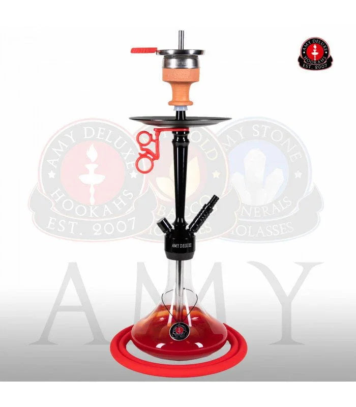 Amy Deluxe 066.02 Alu S - rood shisha of waterpijp op ShishaSmaak