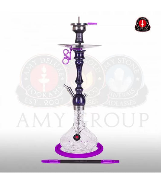 amy deluxe 101.02 paars waterpijp set