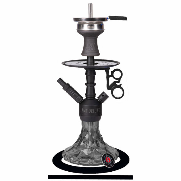 Amy Deluxe 107.03 Zwart – Complete Waterpijp Set - Shisha Smaak