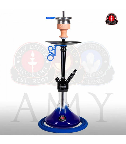 Amy Deluxe 066.02 Alu S - Blauw shisha of waterpijp op ShishaSmaak