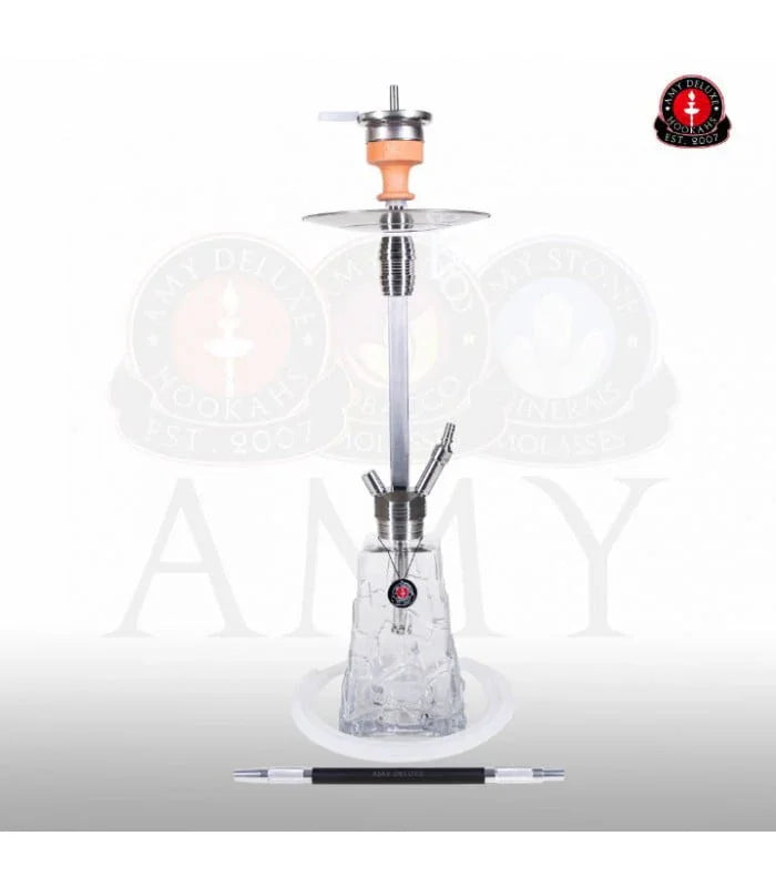 Transparante Amy Deluxe SS18.01 Crystalica waterpijp met kristalglas