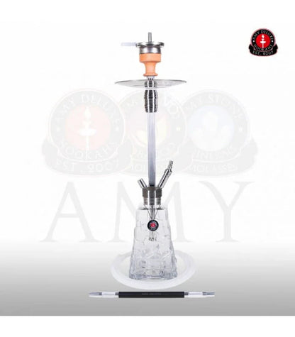 Transparante Amy Deluxe SS18.01 Crystalica waterpijp met kristalglas