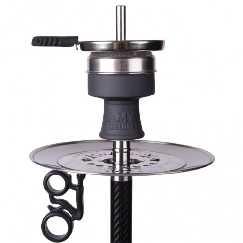 Carbon design Amy Deluxe SS32.02 BK hookah inclusief slang en tabakskop voor premium gebruik