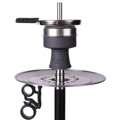 Carbon design Amy Deluxe SS32.02 BK hookah inclusief slang en tabakskop voor premium gebruik