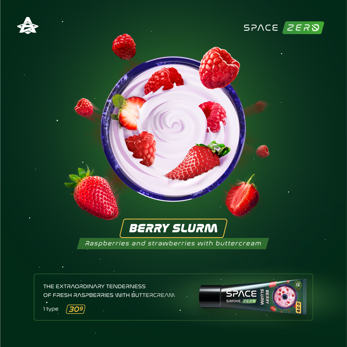 Space Smoke Berry Slurm 30gr - Shisha Smaak