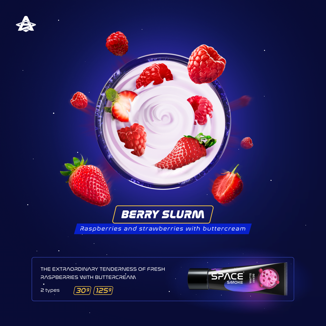 Space Smoke Berry Slurm 125Gr - Shisha Smaak
