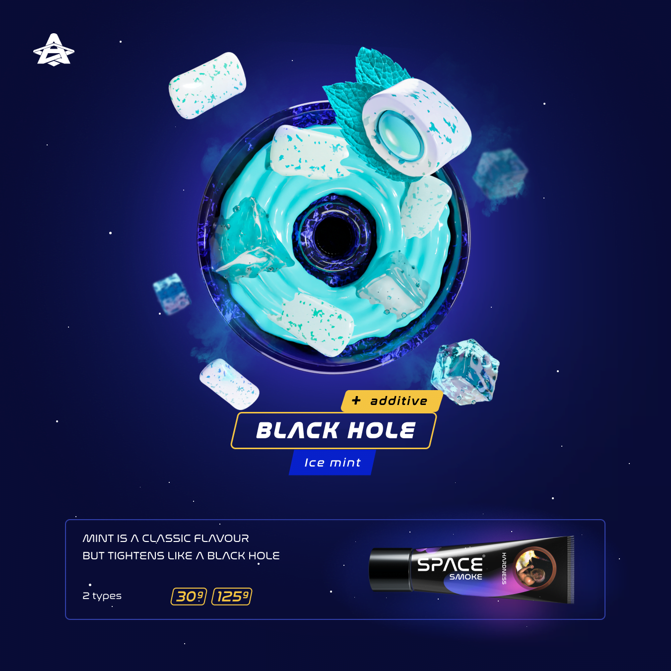 Space Smoke Black Hole 125Gr - Shisha Smaak