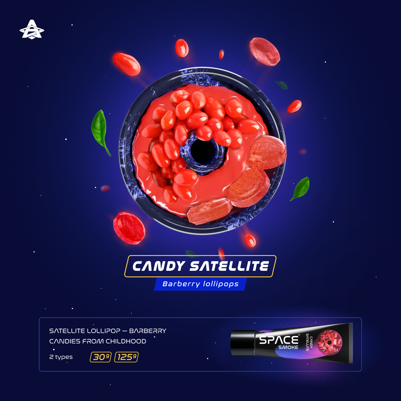 Space Smoke Candy Satellite 125Gr - Shisha Smaak