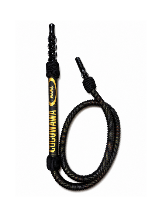 CocoWawa shisha slang zwart niet-wasbare waterpijp slang van 150 cm met mondstuk