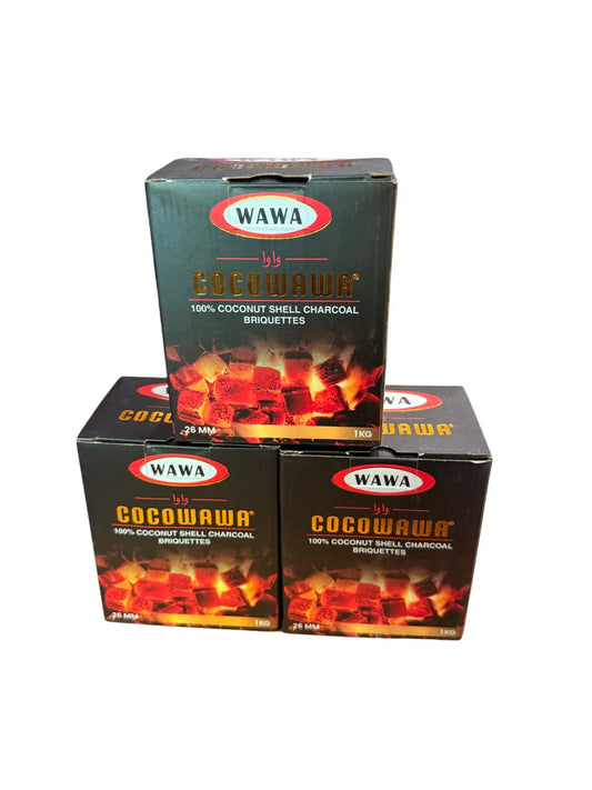 Coco Wawa Waterpijp Kolen 3KG – Premium Kokosbriketten voor Langdurig en Intensief Gebruik - Shisha Smaak