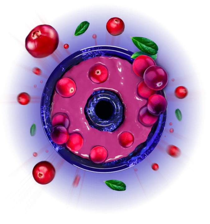 Space Smoke Cranberry Strike 125Gr - Shisha Smaak