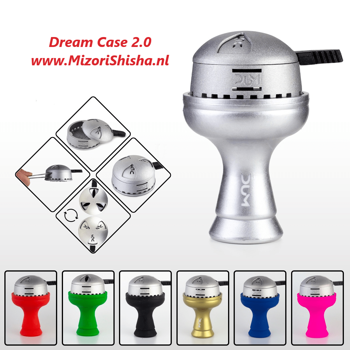 Dum Dream Case 2.0 Silicone Phunnel Tabakskop - Shisha Smaak