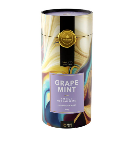 Drizzy Elements Grape Mint 200 gr verpakking – druif met munt, premium waterpijp smaak