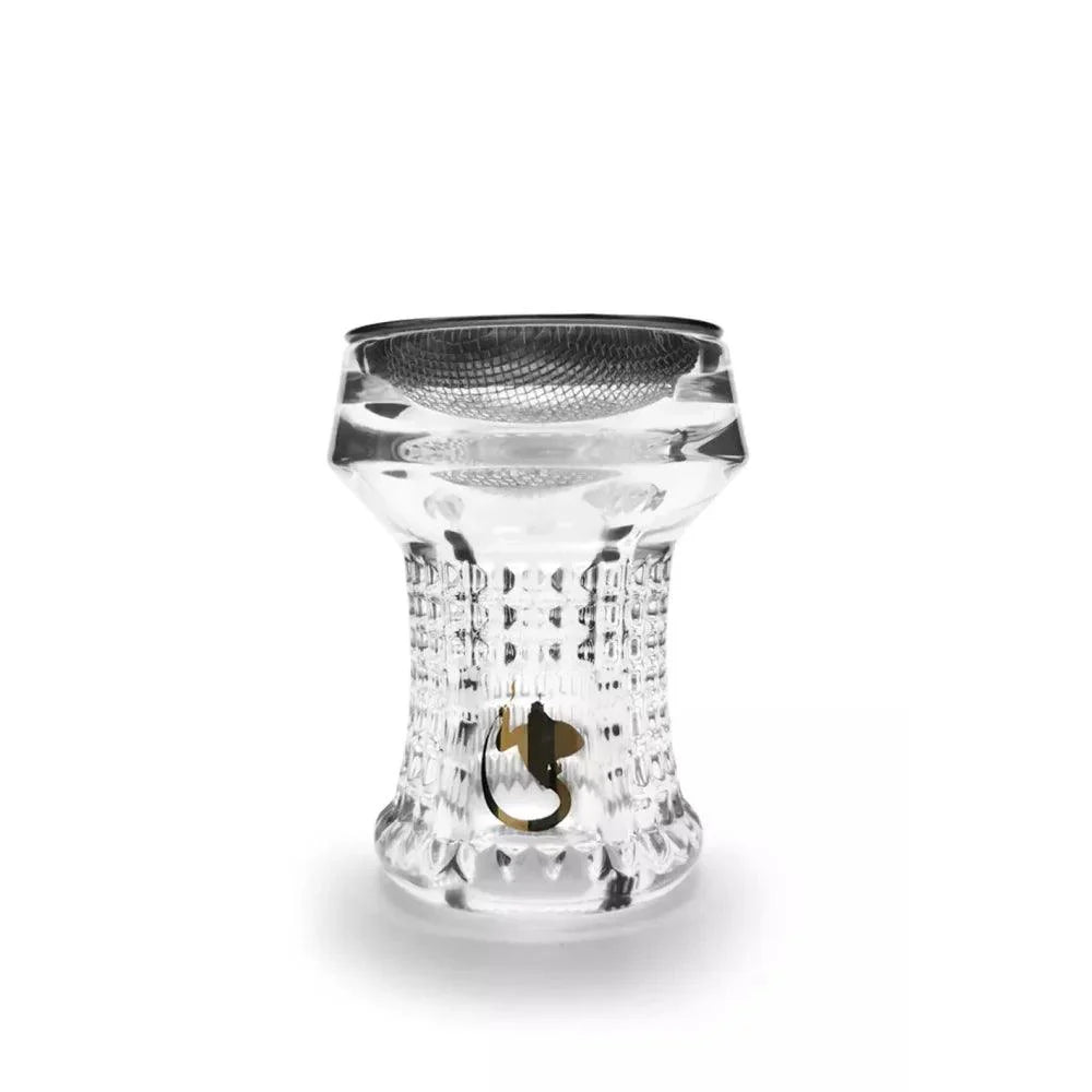 Dschinni Nero kristallen shisha tabakskop compleet met Seflex en hotscreen