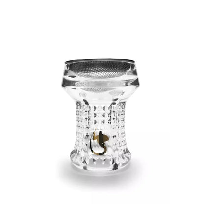 Dschinni Nero kristallen shisha tabakskop compleet met Seflex en hotscreen