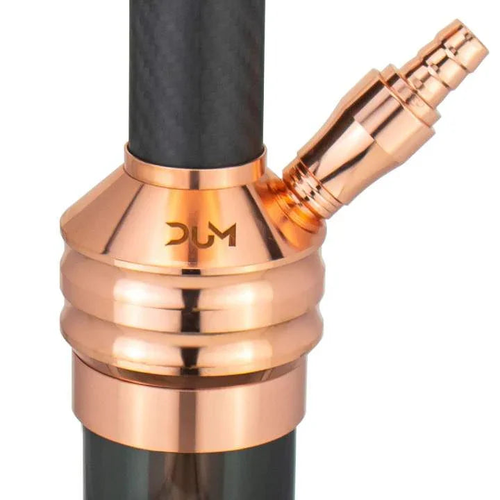 Luxe Dum SS71 Big Buffer shisha met gouden rookkolom