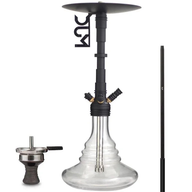 Dum D100 Fat Smoke transparante waterpijp – complete moderne shisha met hot screen