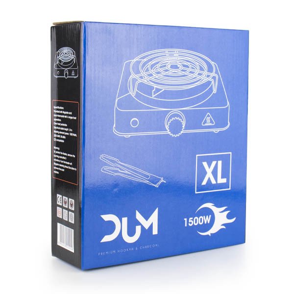Dum Elektrische Kolenbrander 1500 Watt XL - Shisha Smaak
