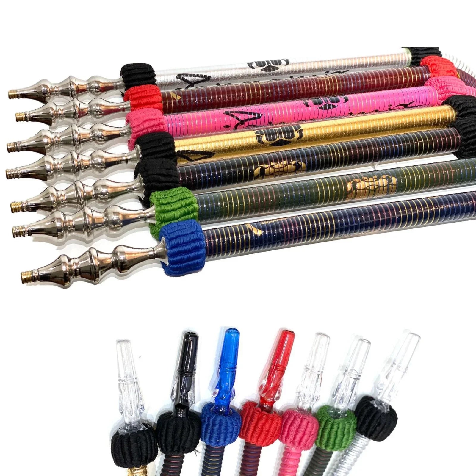 Egyptische shisha slang 150 cm – niet-wasbaar rubber met traditioneel handvat