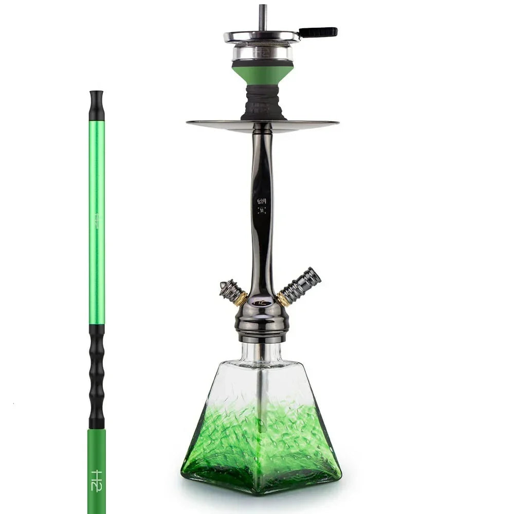 H2 038 We Can Do It groene shisha – moderne waterpijp met click lock
