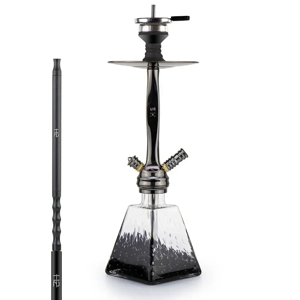 H2 038 We Can Do It zwarte waterpijp – Soft Touch slang en Brohood systeem