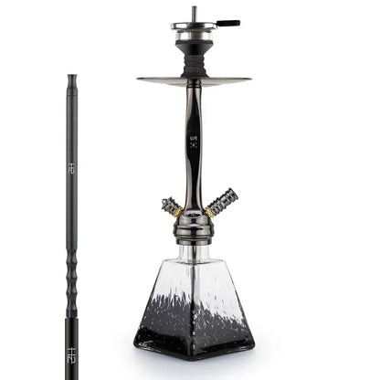 H2 038 We Can Do It zwarte waterpijp – Soft Touch slang en Brohood systeem